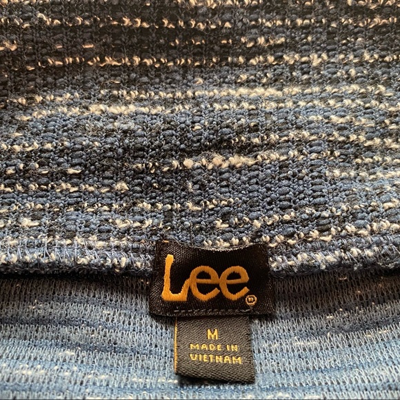 Lee Fold-over High Neck Marbled Navy Sweater - Picture 7 of 10